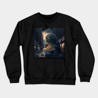 Kaiju eating ramen I Crewneck Sweatshirt